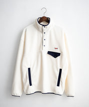 PENNEYS ペニーズ 別注コラボ オーバーサイズフリースアノラックワンポイントロゴ刺繍長袖スタンドカラープルオーバー 16055