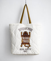 KRIFF MAYER クリフメイヤー スーベニア刺繍TOTE BAG/ひょうたん型キルティングナイロントートバッグ Z2615128 16466
