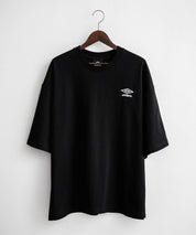 UMBRO アンブロ 別注コラボ オーバーサイズワンポイントロゴ刺繍クルーネック半袖Tシャツ