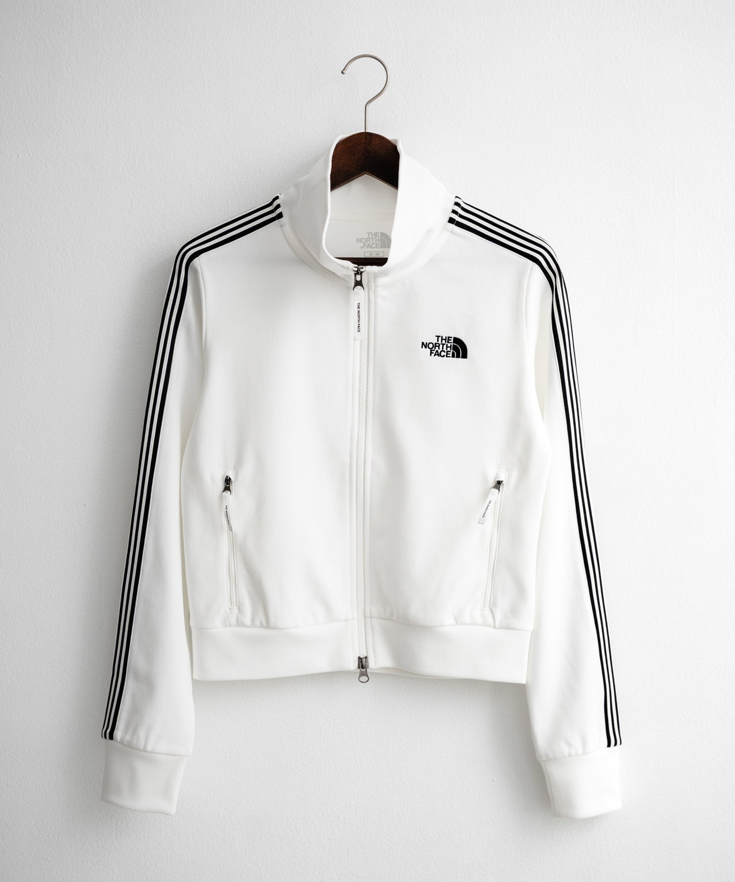 日本未展開モデル WHITE LABEL THE NORTH FACE W'S TNF TRACK JACKET 袖ラインショート丈トラックジャケット ジップパーカー 15532