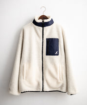 KANGOL カンゴール 別注コラボ ロゴ刺繍シープボアジャケット/ブルゾン 14623