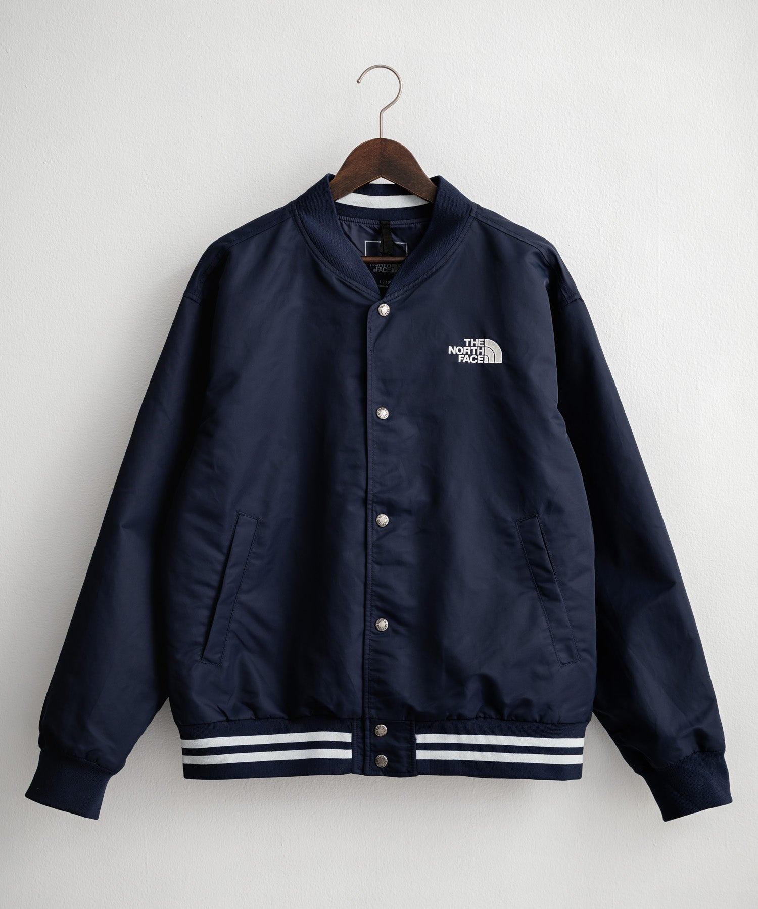 THE NORTH FACE ザ・ノースフェイス M'S BRETON JACKET ワンポイントロゴ刺繍スタジャン/ナイロンジャケット 15886