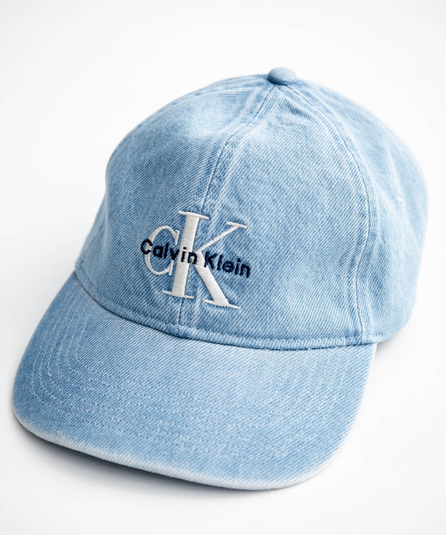 Calvin Klein カルバンクライン LOGO DENIM CAP ワンポイントロゴ刺繍デニムベースボールキャップ 15932