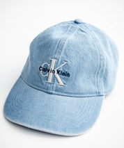 Calvin Klein カルバンクライン LOGO DENIM CAP ワンポイントロゴ刺繍デニムベースボールキャップ 15932