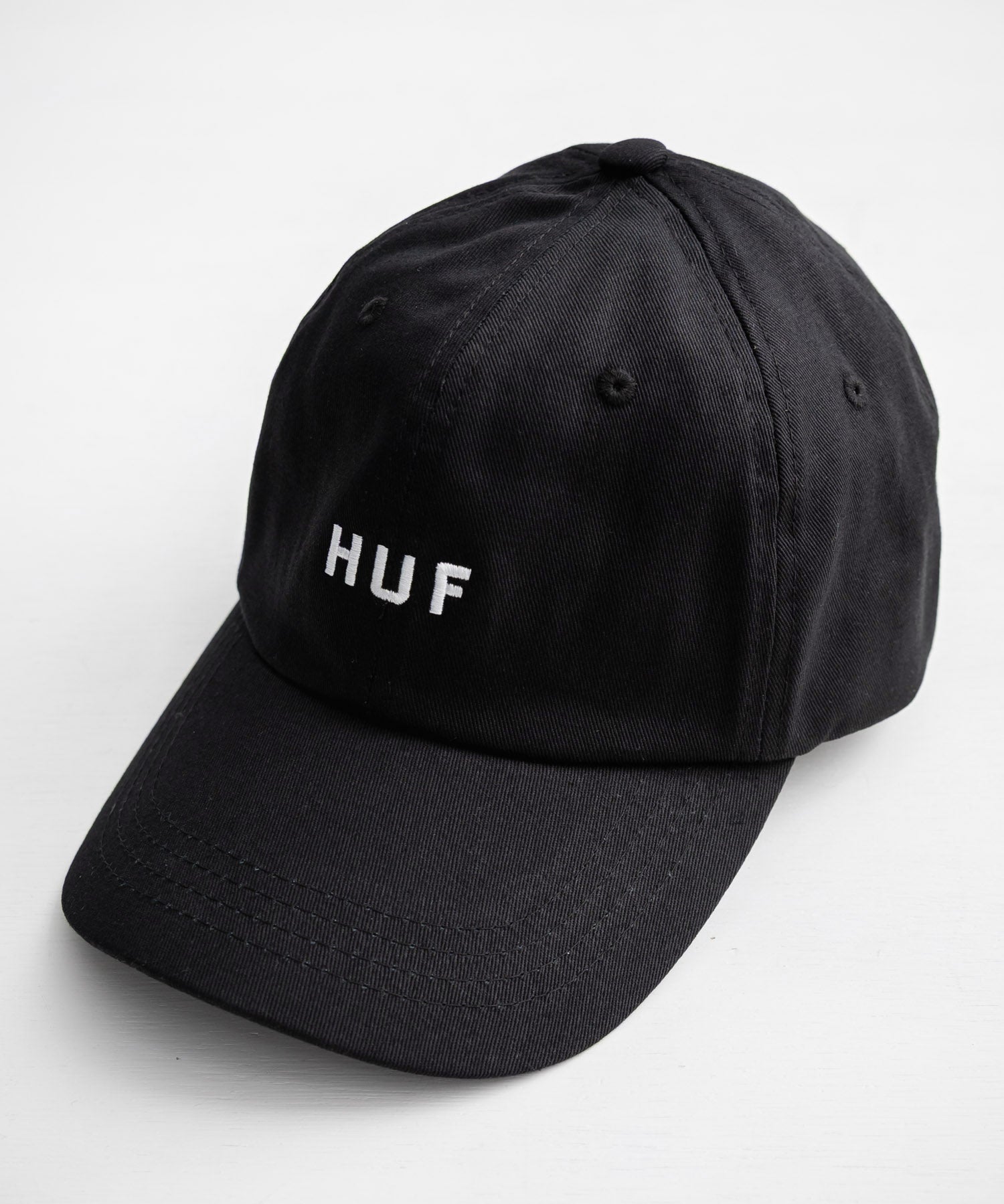 HUF ハフ HUF SET OG CV 6 PANEL HAT ワンポイントロゴ刺繍6パネルカーブベースボールキャップ 15898