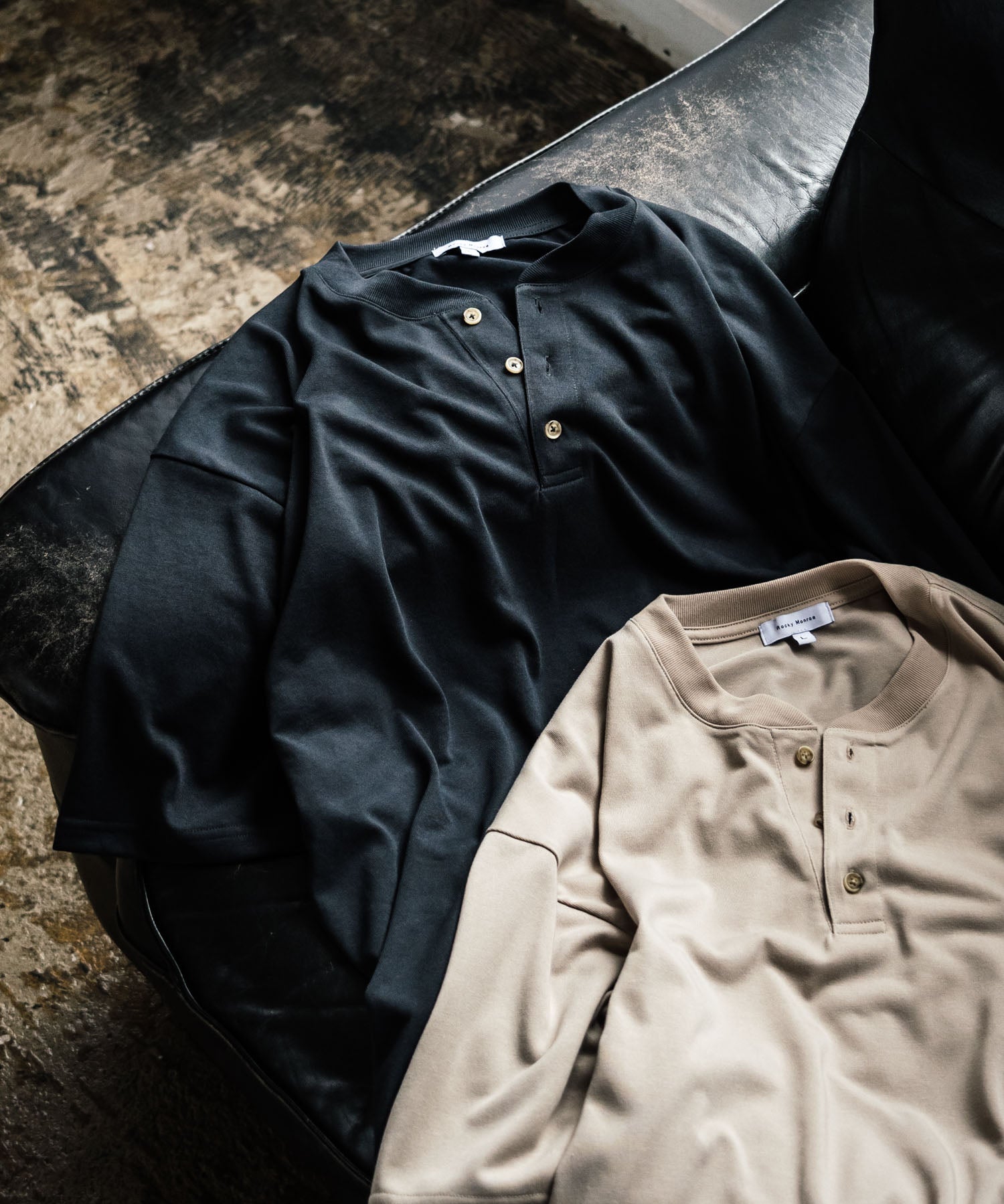 AIR TEC+ 接触冷感・遮熱・UVカット 多機能ヘンリーネック半袖Tシャツ 15428