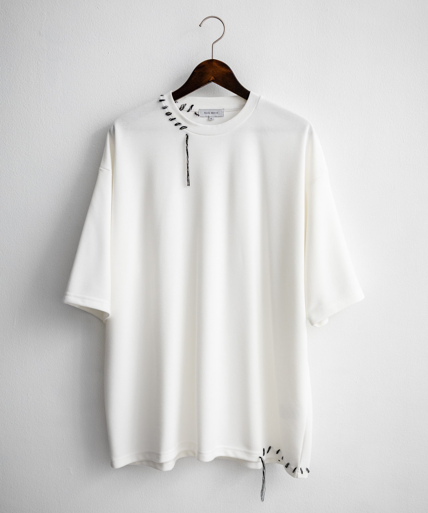 オーバーサイズ ハンドステッチ半袖Tシャツ