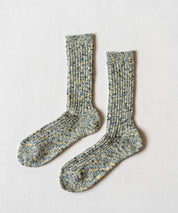 ANONYMOUSISM アノニマスイズム 日本製 国産 Homespan art yarn Crew ミックスカラークルー丈スニーカーソックス 15397