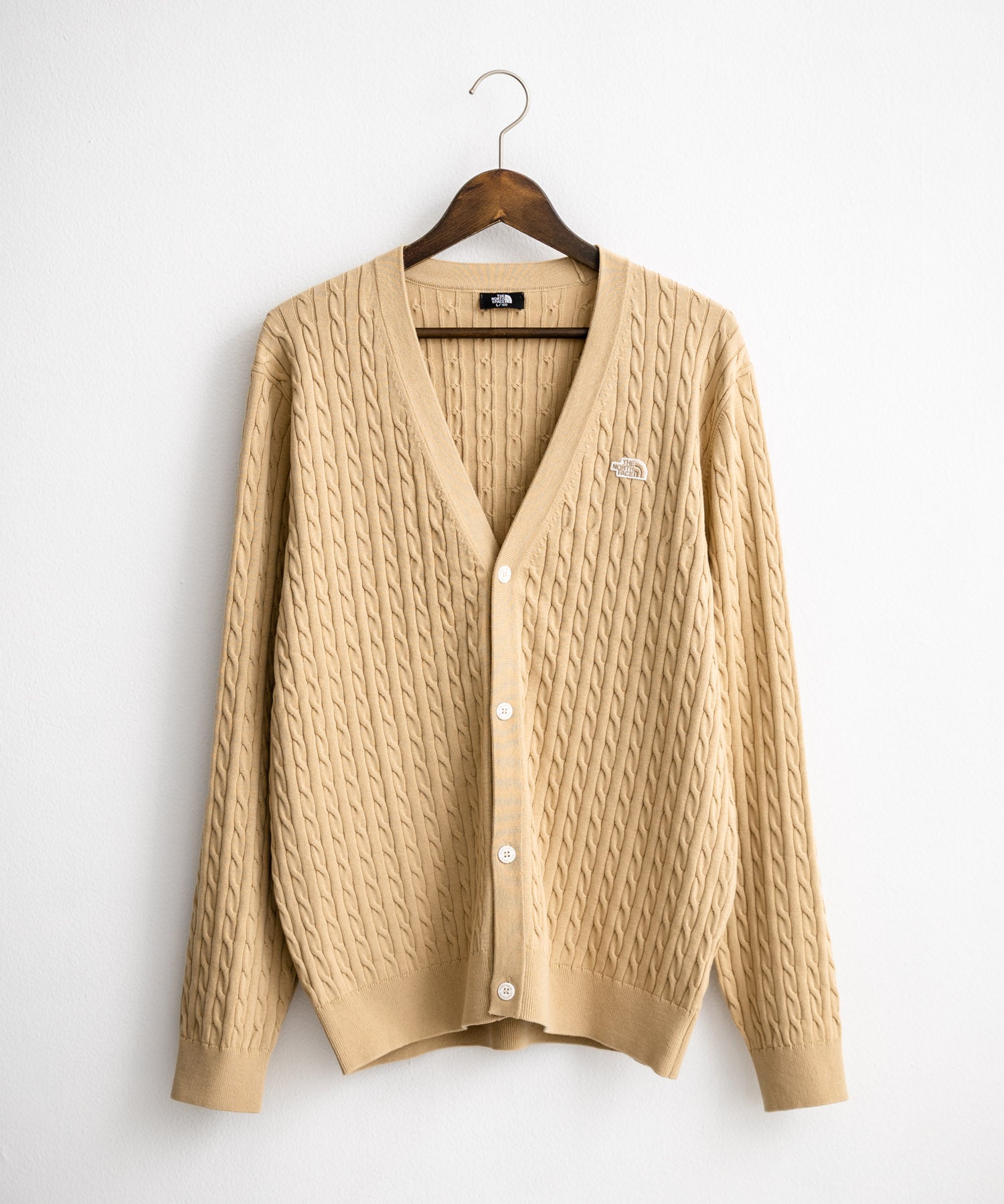 THE NORTH FACE ザ・ノースフェイス M'S HOLIDAY CARDIGAN ワンポイントロゴ刺繍Vネックニットカーディガン 15151