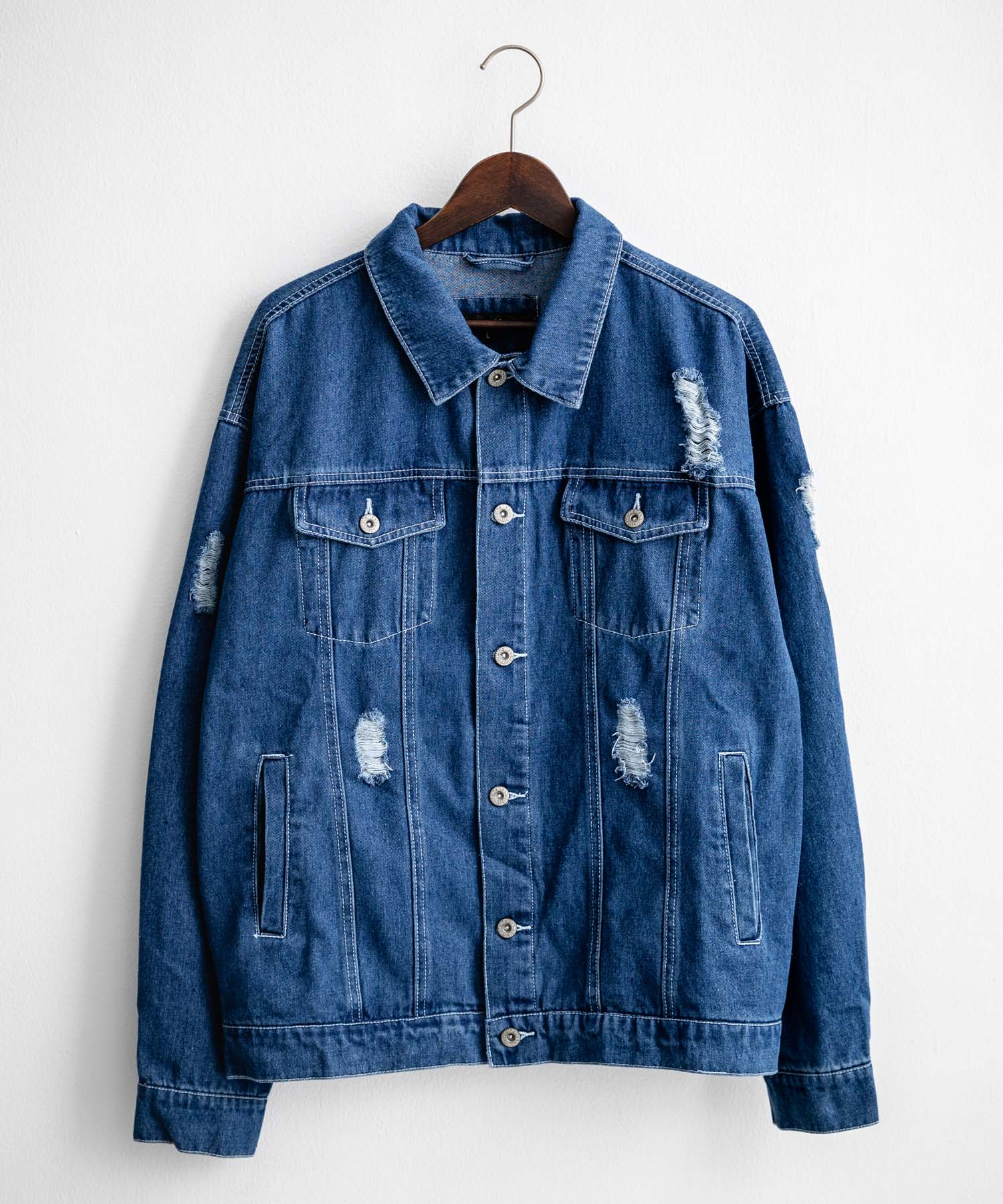 オーバーサイズダメージ加工デニムジャケット/Gジャン – Rocky Monroe