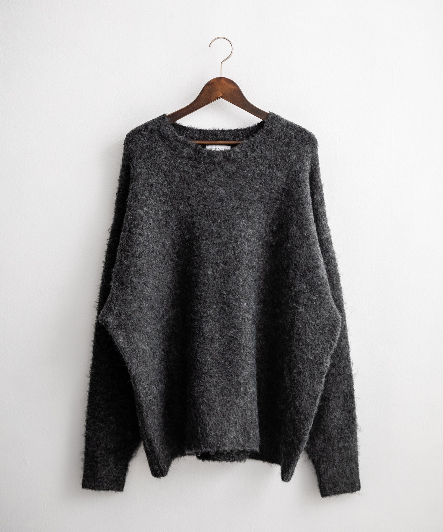 オーバーサイズウール混ミックス糸プルオーバーニットセーター 14548