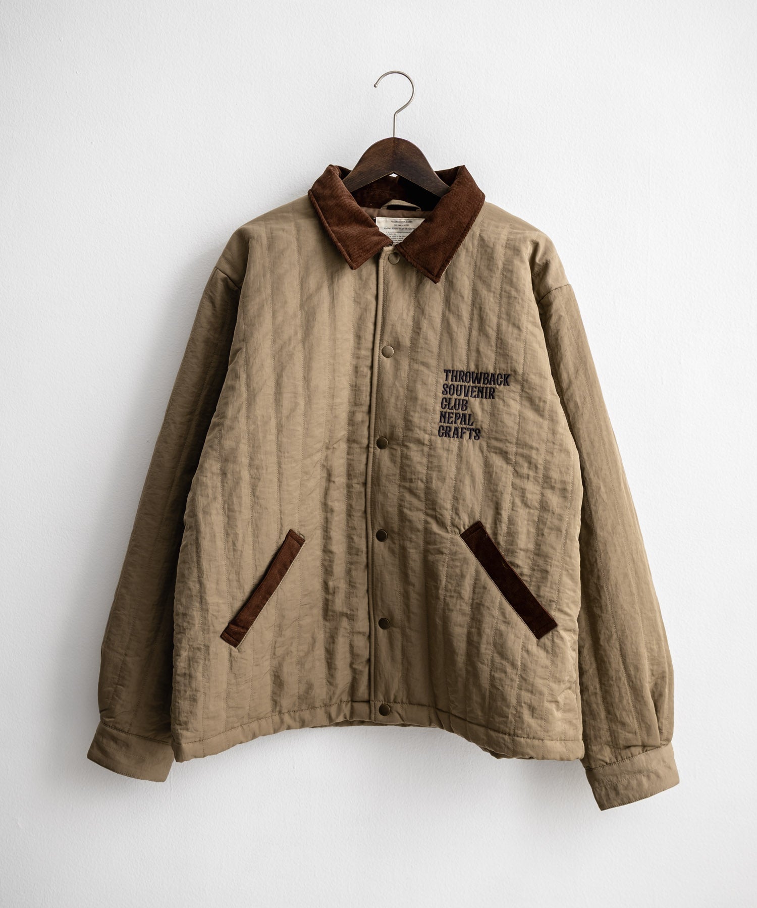 KRIFF MAYER クリフメイヤー スーベニア刺繍キルトコーチジャケット/ナイロンキルティングブルゾン 2515104 14884