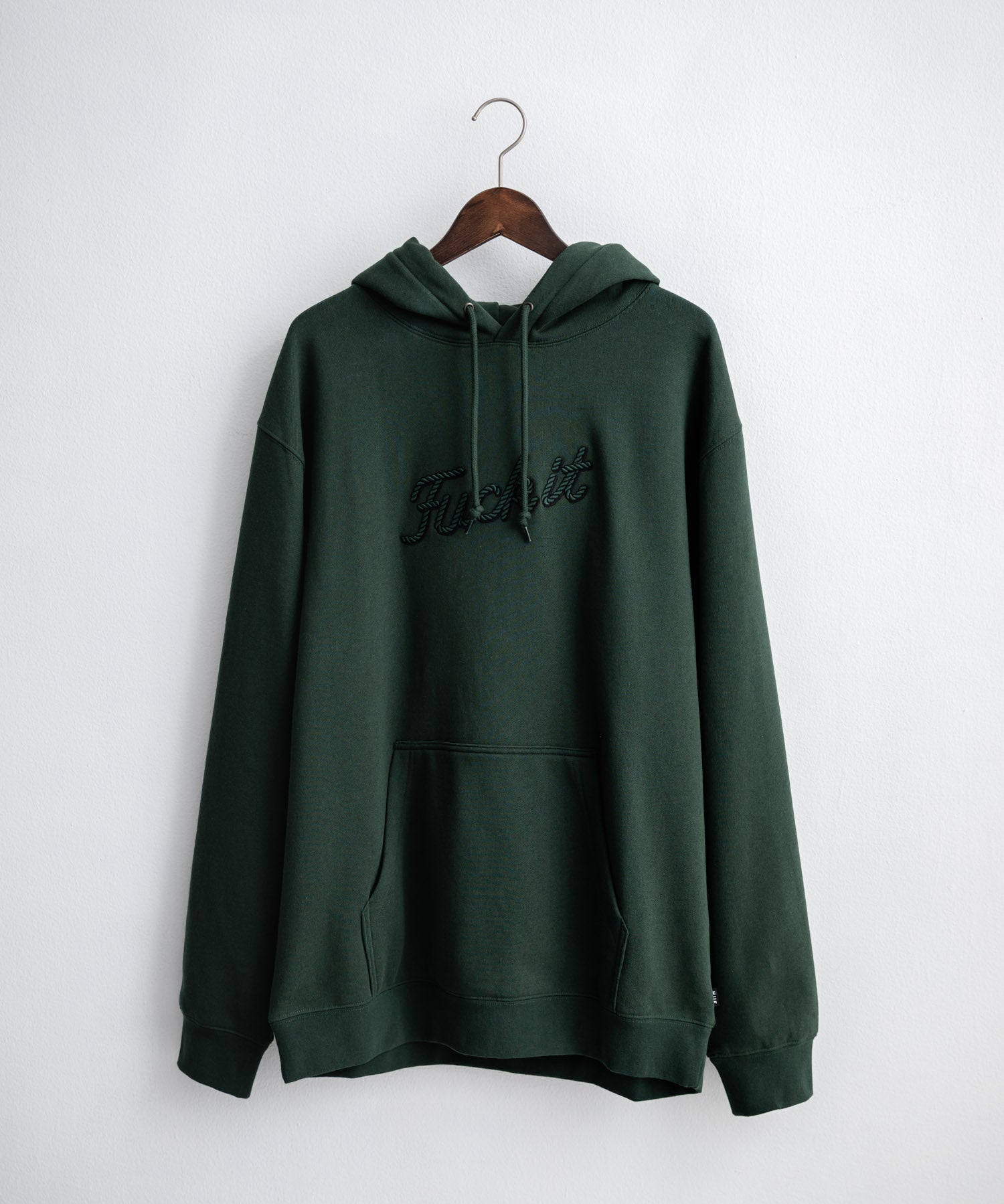 HUF ハフ オーバーサイズ裏起毛プリント刺繍アソート長袖プルオーバーパーカー 16479