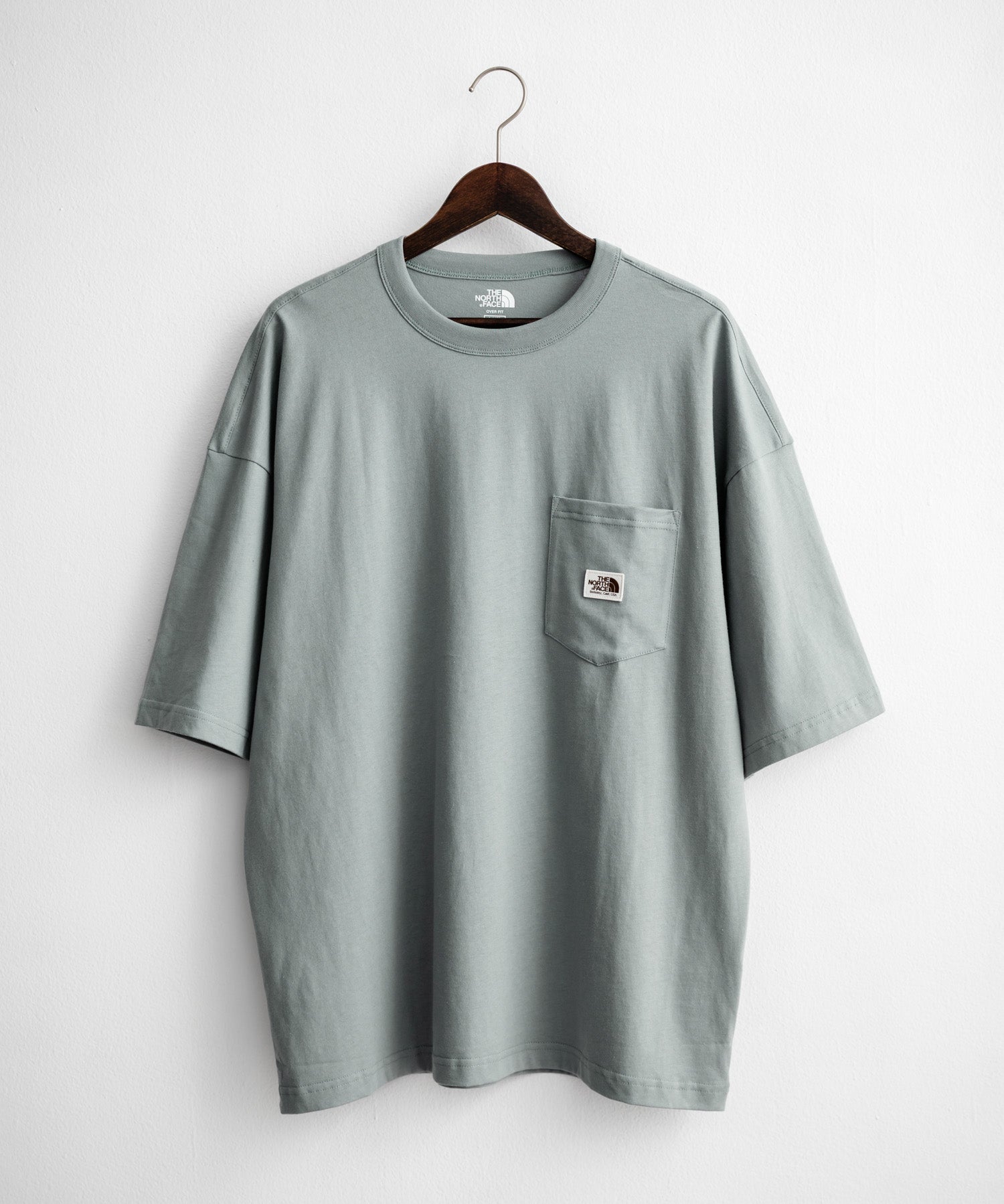 日本未展開モデル THE NORTH FACE ザ・ノースフェイス WHITE LABEL ホワイトレーベル POCKET S/S R/TEE オーバーサイズ胸ポケット付き半袖Tシャツ 16017
