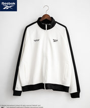 Reebok リーボック オーバーサイズ袖ラインワンポイントロゴ刺繍ポンチトラックジャケット 14837