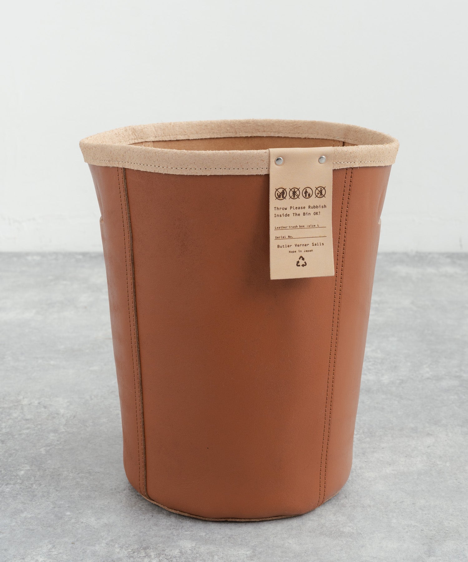 Butler Verner Sails バトラーバーナーセイルズ 国産/日本製 牛トコ革トラッシュボックス JI-2652 11759