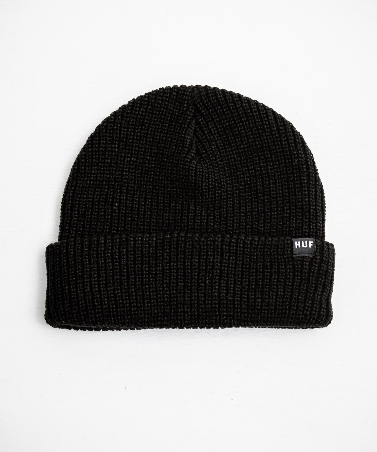 HUF ハフ USUAL CUFF BEANIE ワンポイントフラッグラベルニット帽/ビーニー 15023