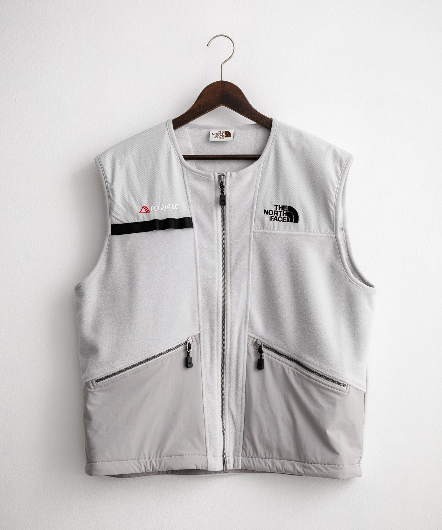 日本未展開モデル THE NORTH FACE ザ・ノースフェイス LINE-X FLEECE VEST ワンポイントロゴ刺繍フリースベスト 15569