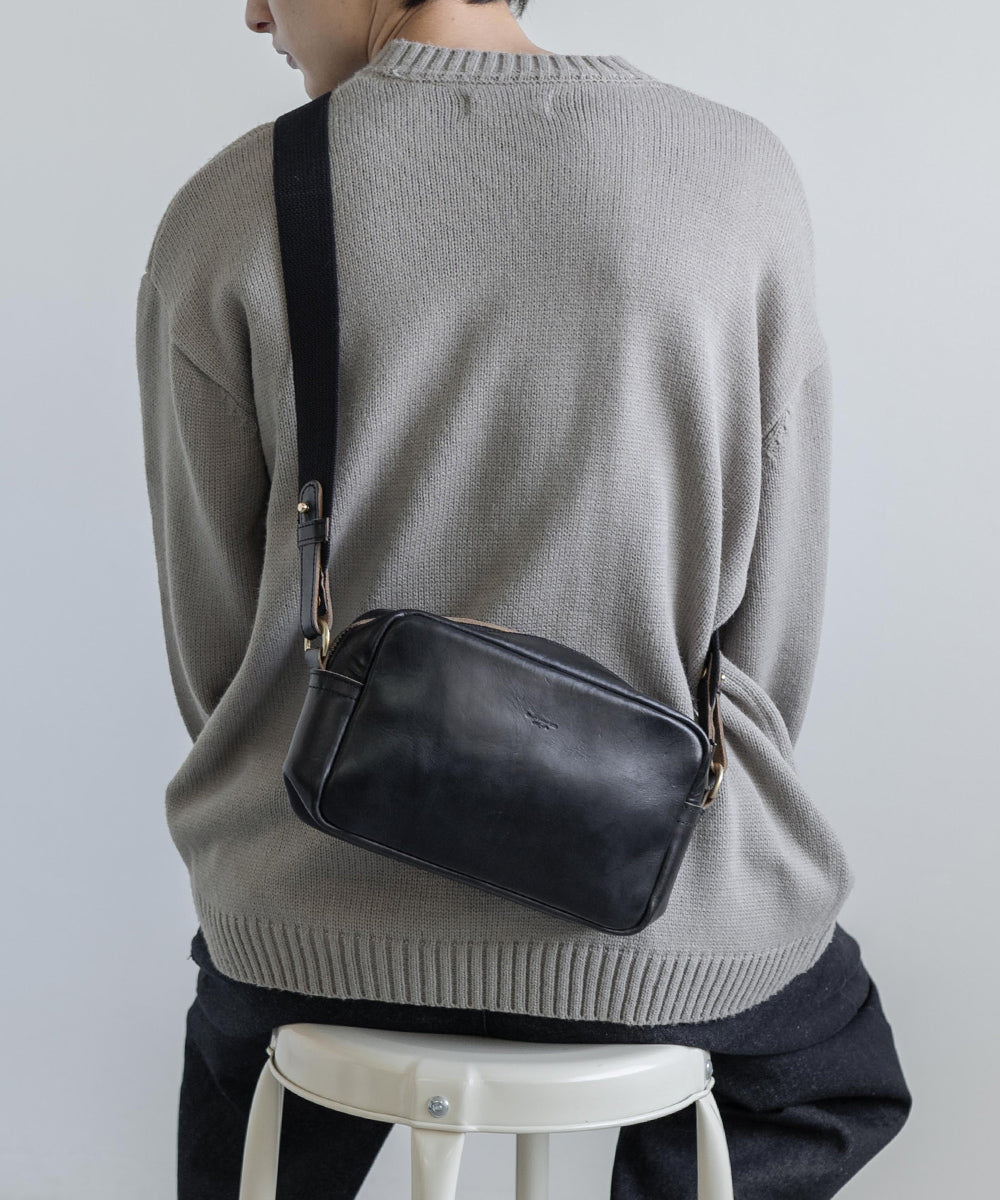 Butler Verner Sails バトラーバーナーセイルズ 日本製 国産牛革スクエアショルダーバッグ JA-1712-2 4065