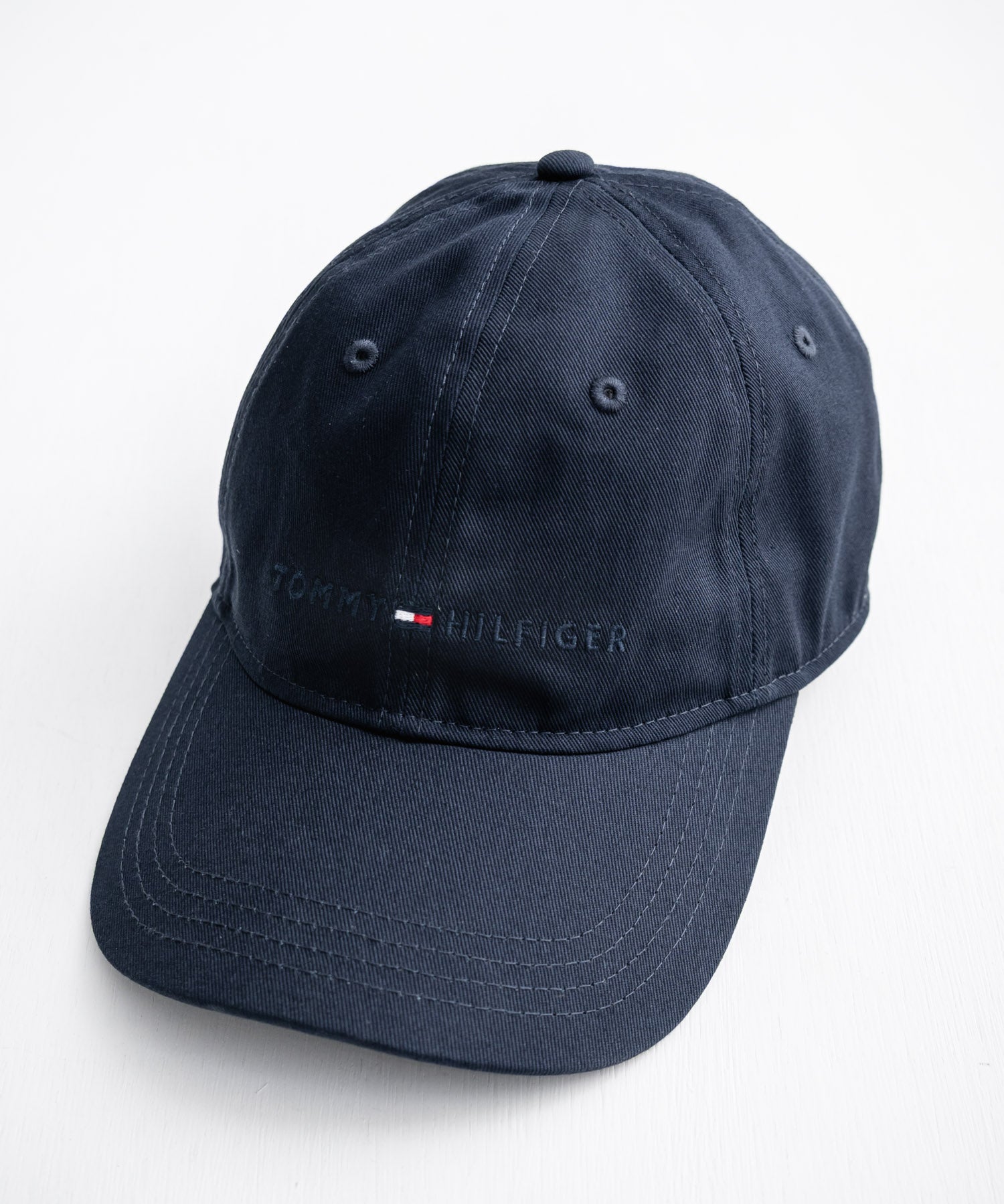 TOMMY HILFIGER トミーヒルフィガー Am Tonal Hilfiger Logo Cap ワンポイントロゴ刺繍6パネルキャップ 16103