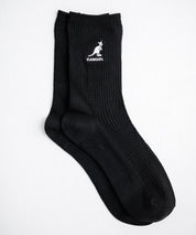 KANGOL カンゴール W's 3P ミドル丈スクールリブソックス/ワンポイント刺繍靴下 15688