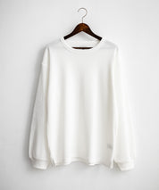 オーバーサイズ T/Cワッフルクルーネック長袖Tシャツ 14621