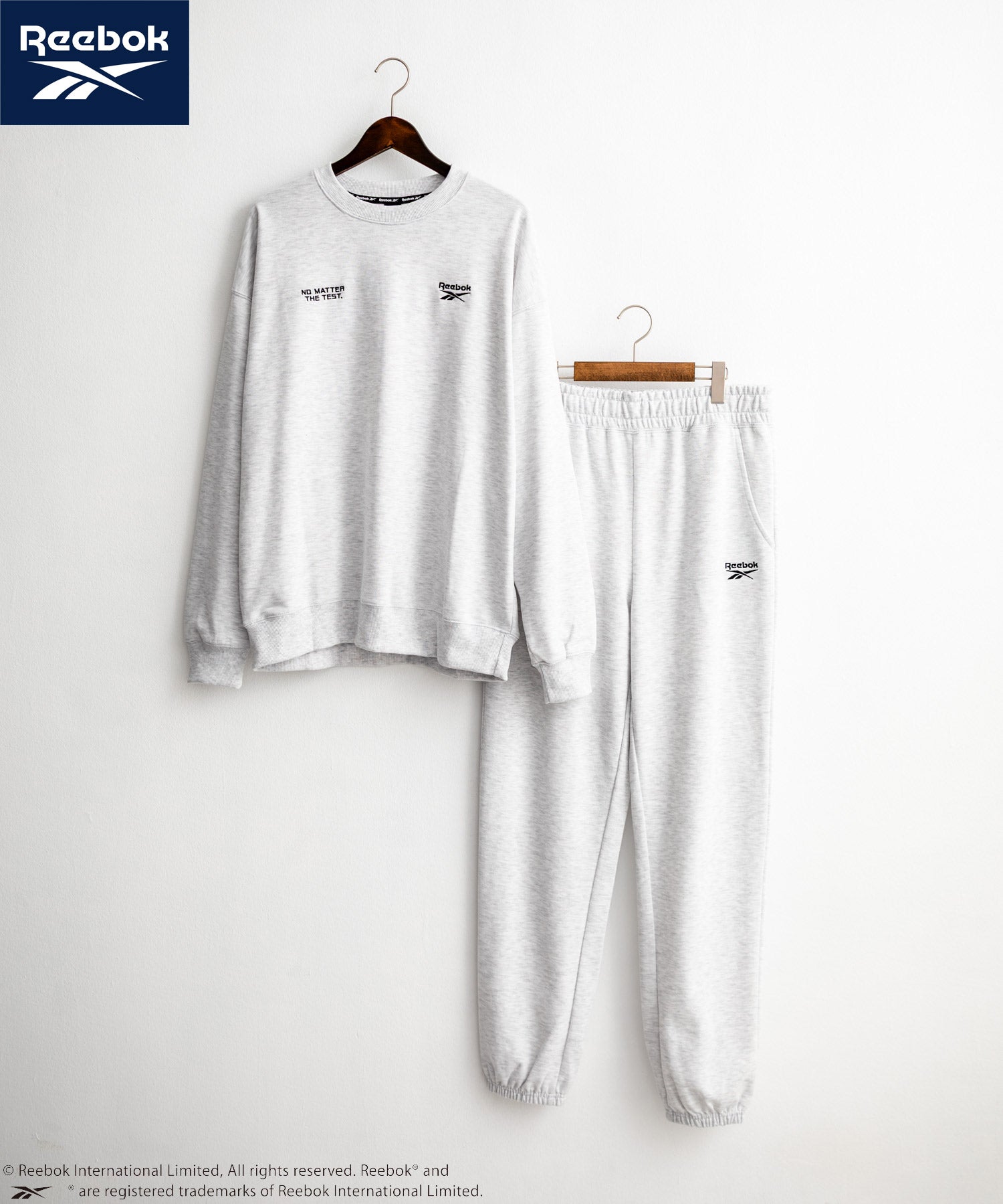 Reebok リーボック セットアップ オーバーサイズロゴ刺繍裏毛スウェット上下セット/トレーナー&イージージョガーパンツ 14867