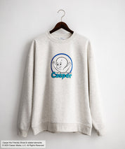 Casper/FELIX THE CAT 別注コラボ オーバーサイズヴィンテージライクグラフィックプリント裏起毛スウェットトレーナー 15116