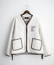 新色追加 KRIFF MAYER クリフメイヤー スーベニア刺繍ノーカラーキルトジャケット 2415104 14081