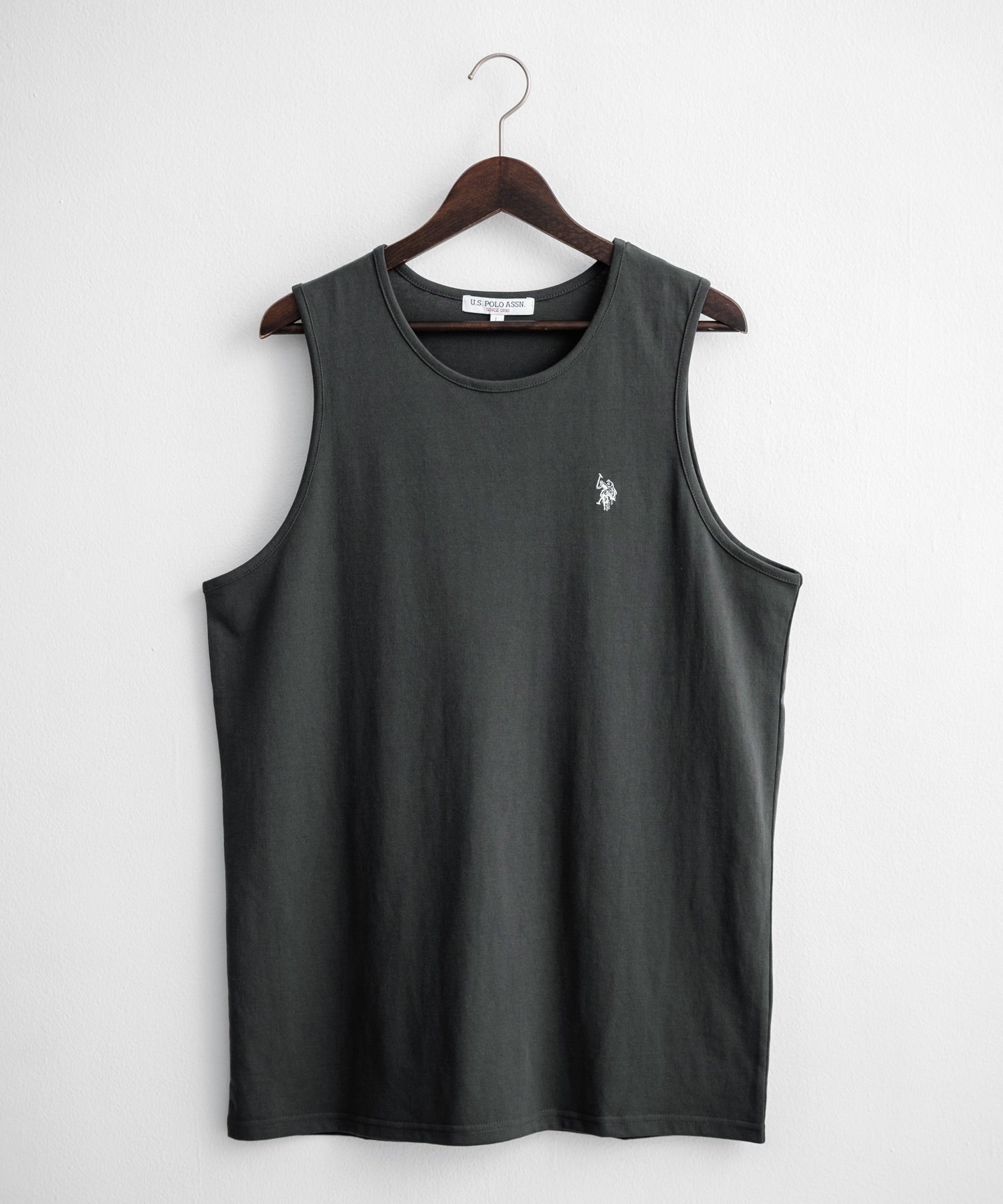 U.S. POLO ASSN. ユーエスポロアッスン 別注コラボワンポイントロゴ刺繍天竺タンクトップ/ノースリーブTee 15441