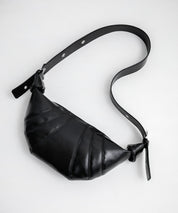 PUレザー クロワッサン型ショルダーバッグ/ボディバッグ 15510