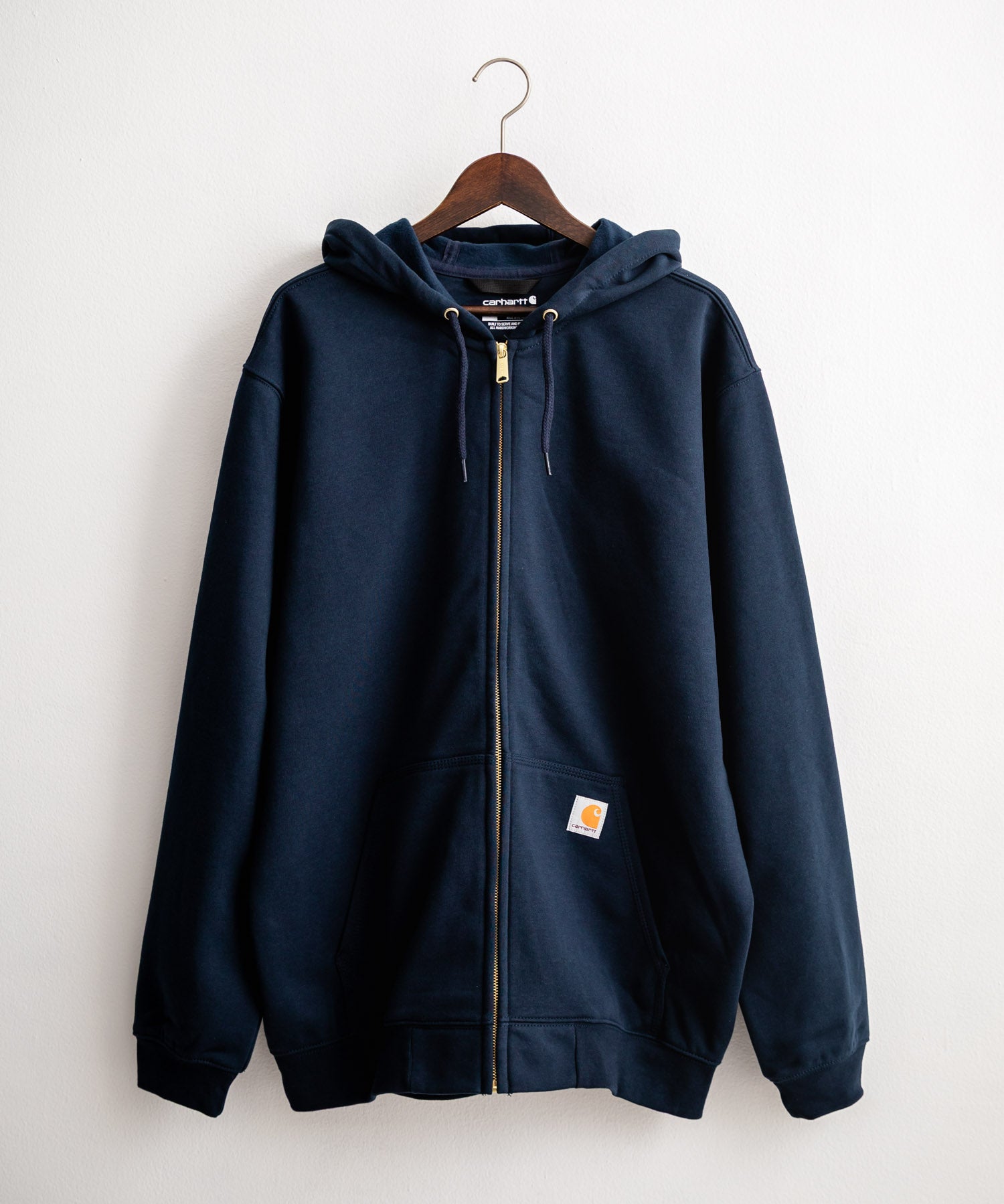 Carhartt カーハート MIDWEIGHT HOODED ZIP-FRONT SWEATSHIRT オーバーサイズ裏起毛長袖フルジップパーカー 15387