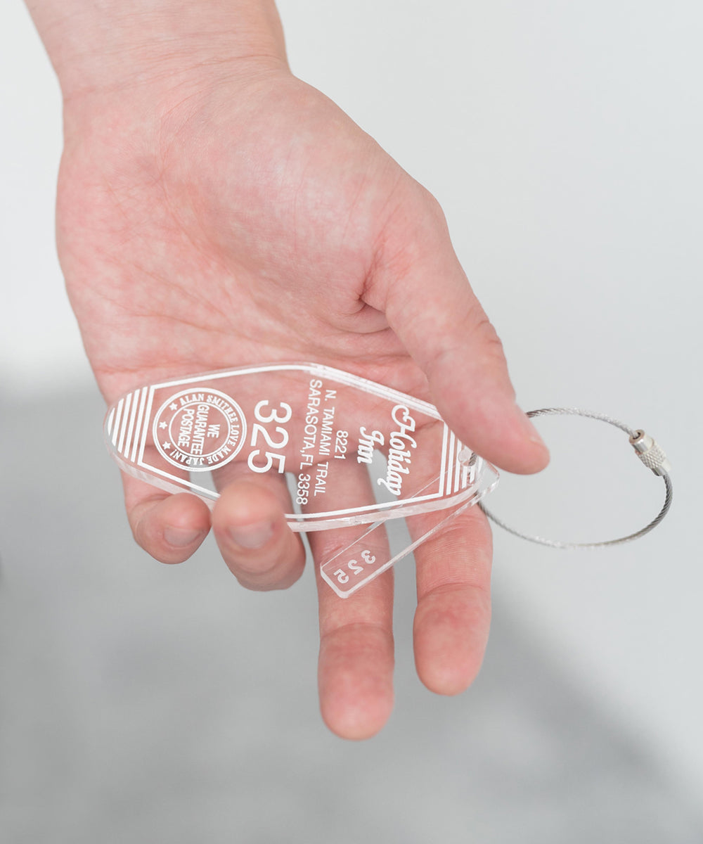 日本製 アクリルホテルキーリング ACRYLIC HOTEL KEY HOLDER(325) AW-1298-2 1938