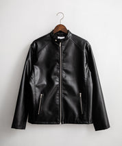 PUレザーシングルライダースジャケット　14681