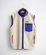 Patagonia パタゴニア M'S CLASSIC RETRO-X VEST クラシックレトロXフリースベスト/ワンポイントロゴ入り配色切替スタンドカラーフルジップボアベスト 16384