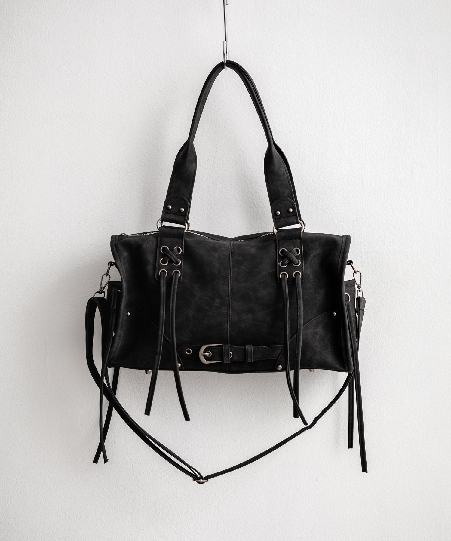 ヴィンテージ加工 PUレザー2WAYショルダーバッグ/ハンドバッグ 15509