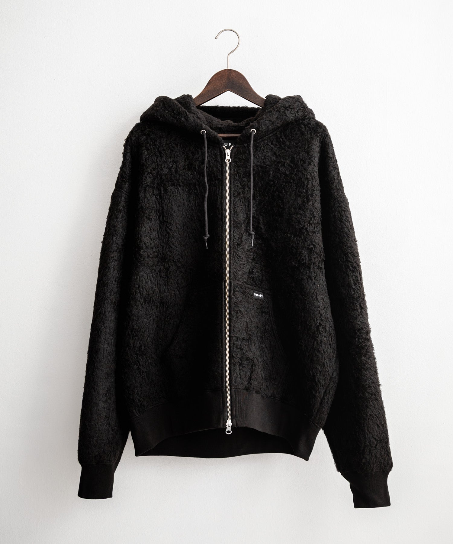 HUF ハフ CORSO HEAVYWEIGHT F/Z HOODIE オーバーサイズヘビーウェイトダブルジップボアフリースパーカー 15018