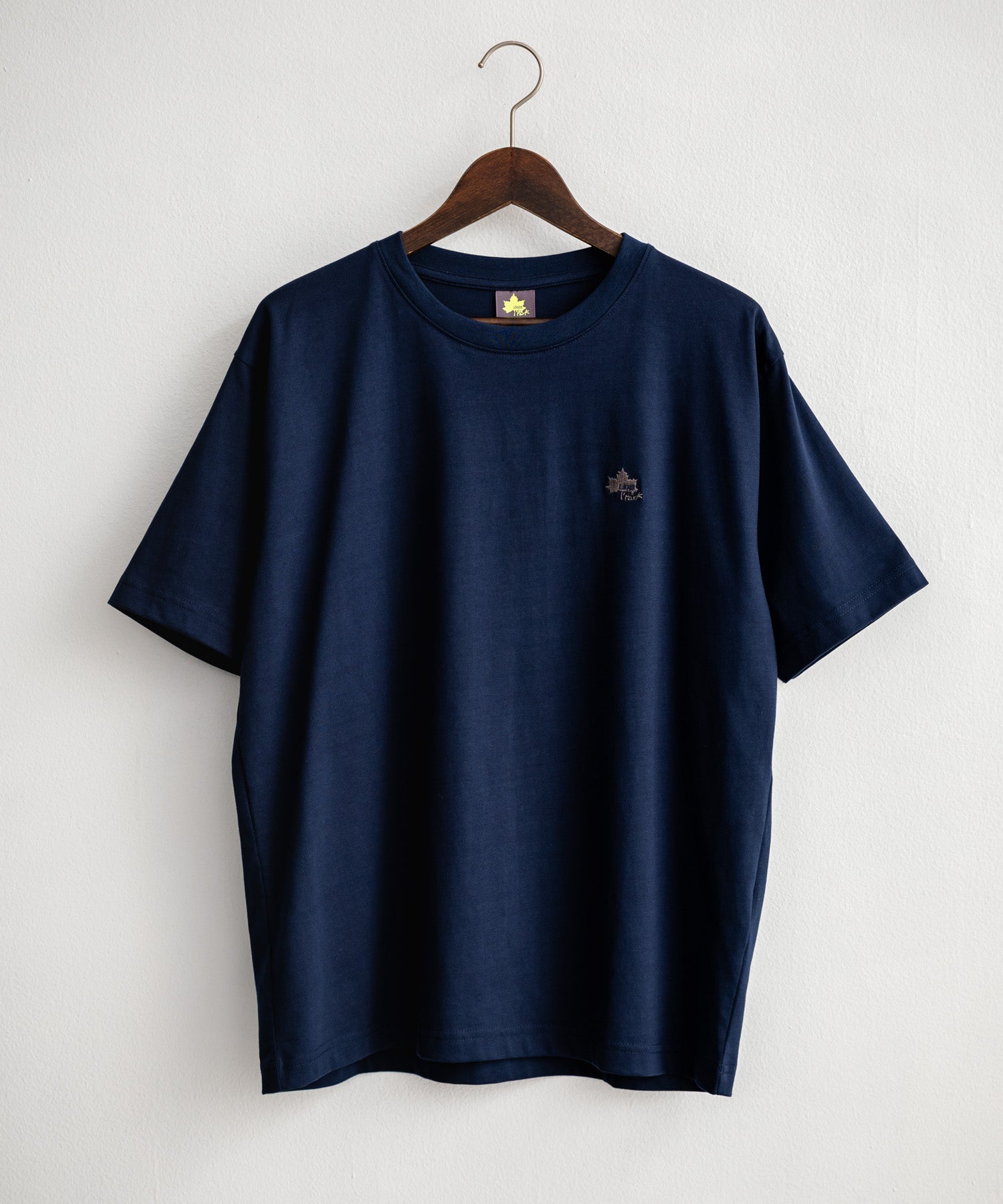 LOGOS ロゴス 吸汗速乾 スパイラルヤーンワンポイントロゴ刺繍半袖Tシャツ 15814