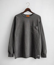 KRIFF MAYER クリフメイヤー オーバーサイズ ヘビーオンスピグメントクルーネック長袖Tシャツ ロンT 2435807