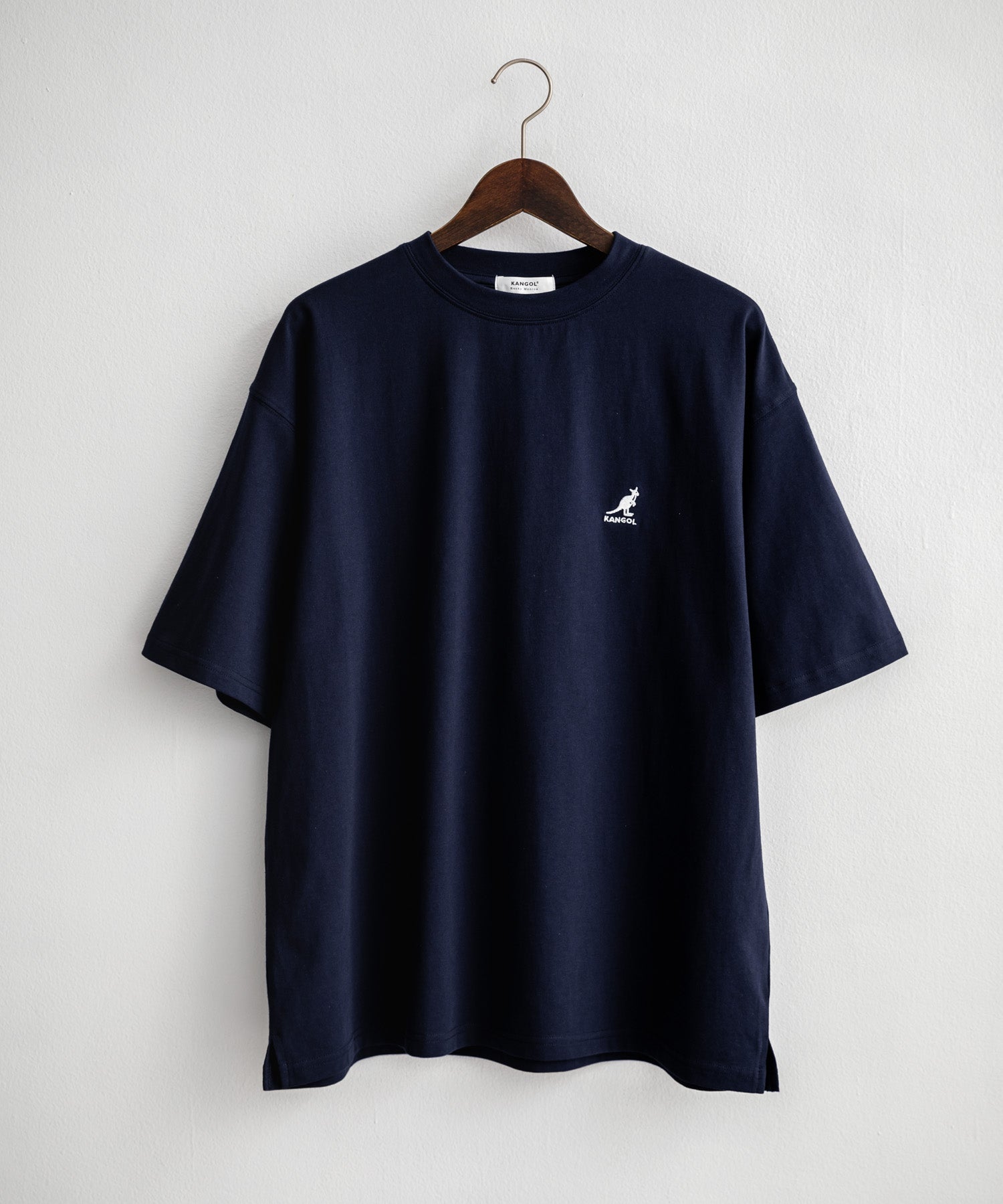 KANGOL 別注コラボ接触冷感ワンポイントロゴ刺繍半袖Tシャツ 15621