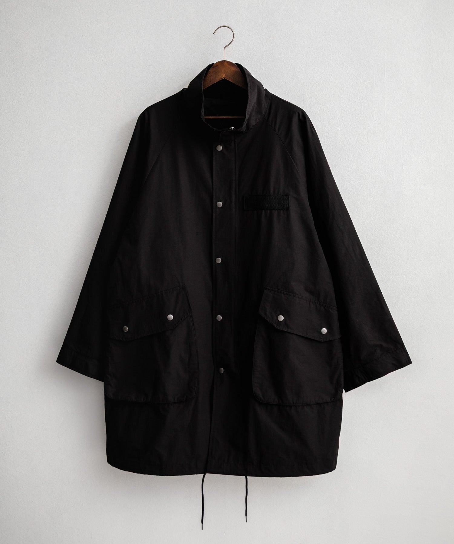 Audience オーディエンス 綿ナイロン高密度ポプリン M-90ロング丈スタンドネックモッズコート AUD7355 15252