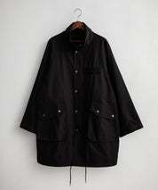 Audience オーディエンス 綿ナイロン高密度ポプリン M-90ロング丈スタンドネックモッズコート AUD7355 15252