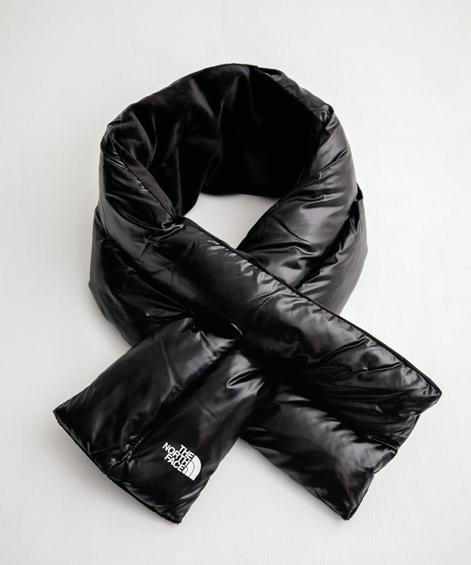 日本未展開モデル WHITE LABEL THE NORTH FACE COMPACT T-BALL MUFFLER ティーボールパディングマフラー/ファーマフラー 15249