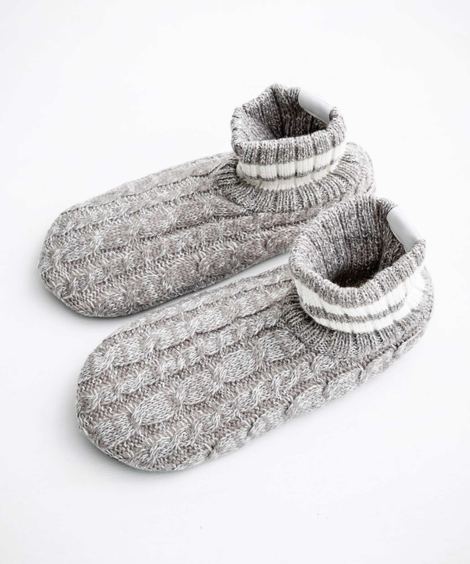 FRUIT OF THE LOOM フルーツオブザルーム 内ボアリンクススリッパ/リンクス編みワンポイントロゴ室内用スリッパ 15461