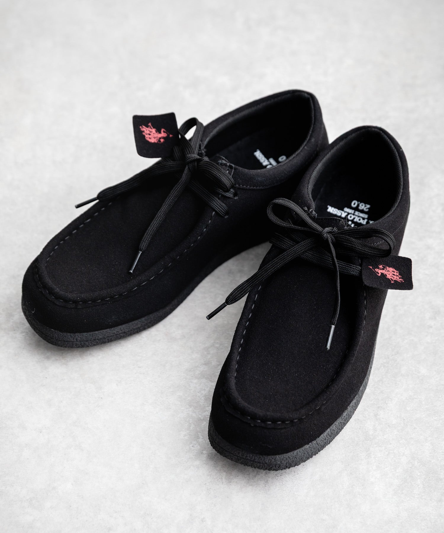 U.S.POLO ASSN. ユーエスポロアッスン ワンポイント ロゴフェイクレザーモカシンシューズ 16468