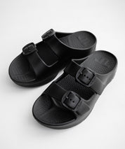 TELIC テリック W-BUCKLE2 厚底ダブルバックルベルトスライドサンダル/リカバリーサンダル 16160