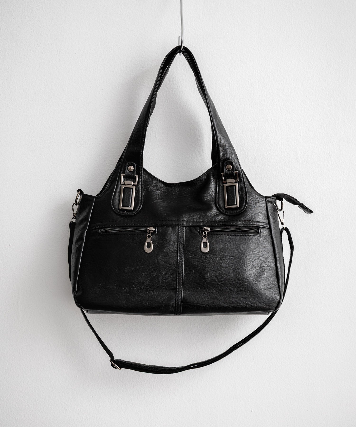 2WAY PUレザーショルダーバッグ/トートバッグ 15506