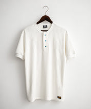 KRIFF MAYER クリフメイヤー ワンポイントロゴ針抜きヘンリーネックTシャツ 2545102 15909