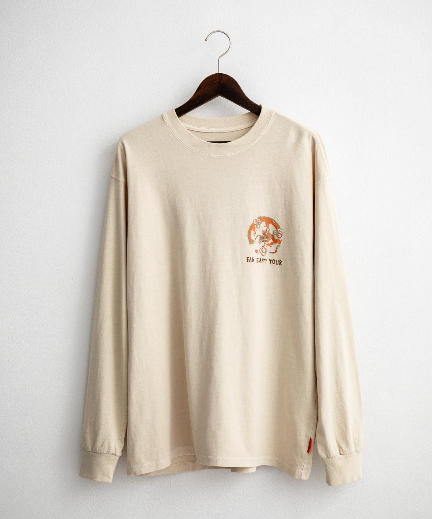 KRIFF MAYER クリフメイヤー オーバーサイズスーベニア刺繍クルーネック長袖Tシャツ(龍) /ロンT 2537202 15602