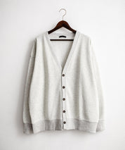 コットンタッチ裏起毛Vネックカーディガン 14984